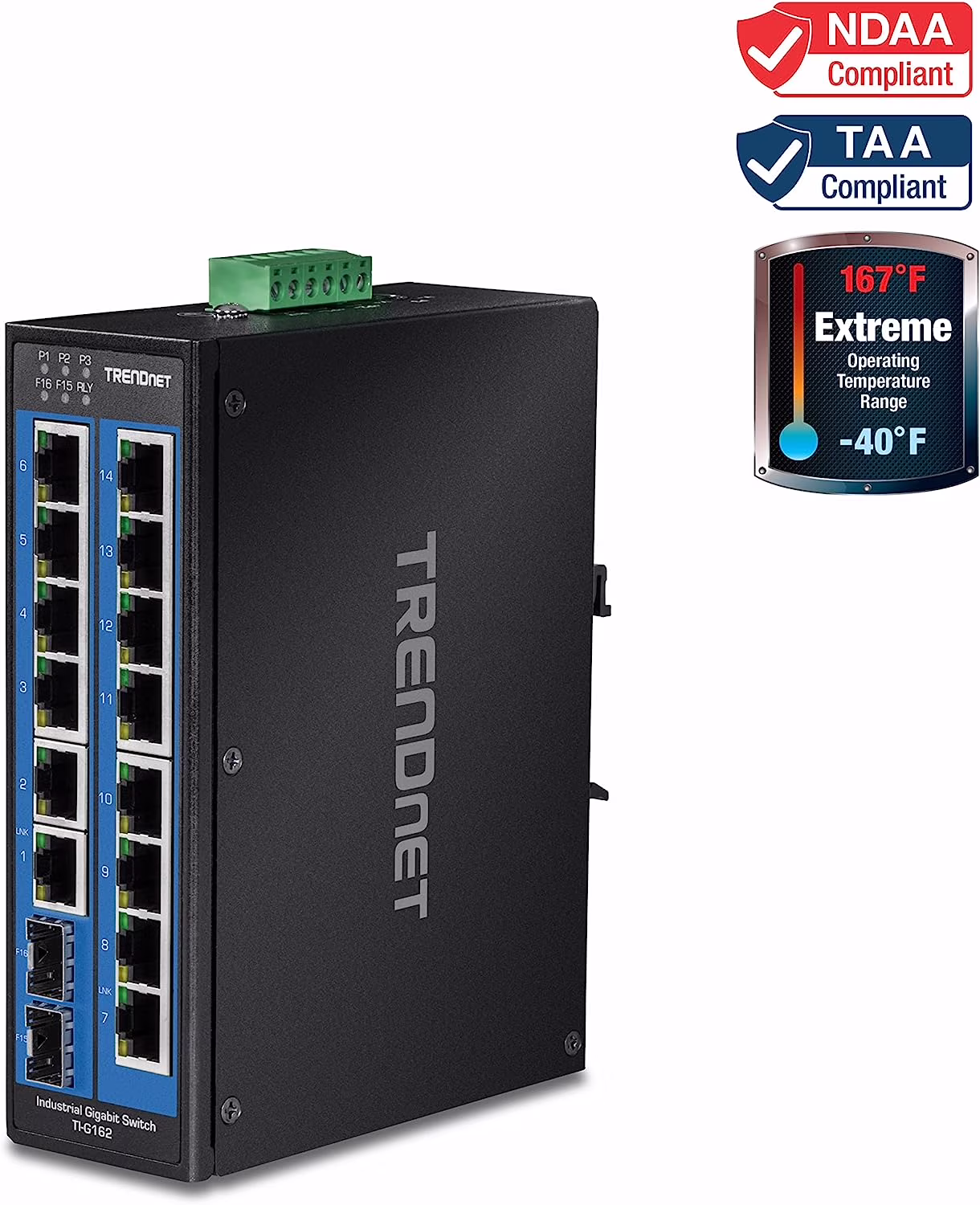TRENDnet TI-G162 16-Port Industrial Gigabit