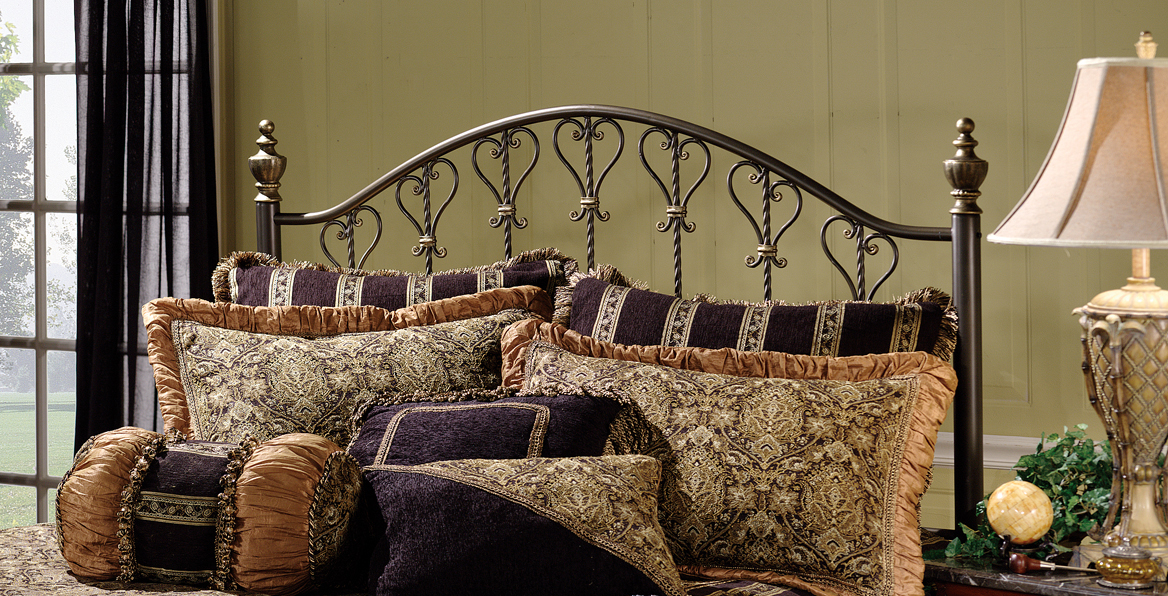 Hillsdale Huntley King Spindle Headboard in Dusty Bronze
