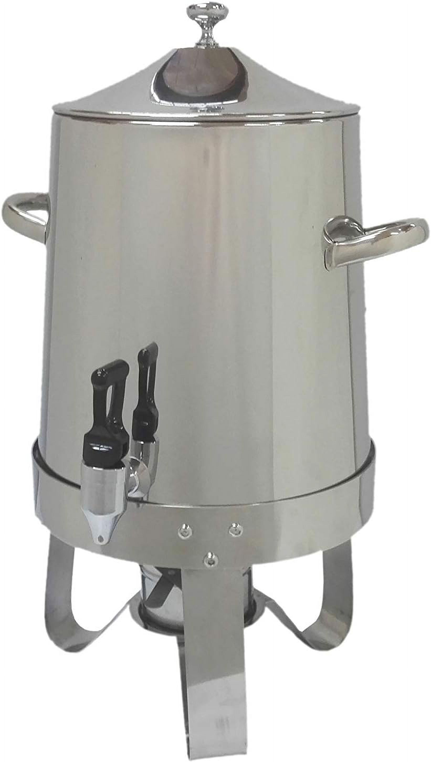 10 Liters Hot Beverage Dispenser, Coffee Urn, Large Stainless Steel Cider Drink Dispenser With Mini Burner Stove To Keep Warm Container 13037-NEW