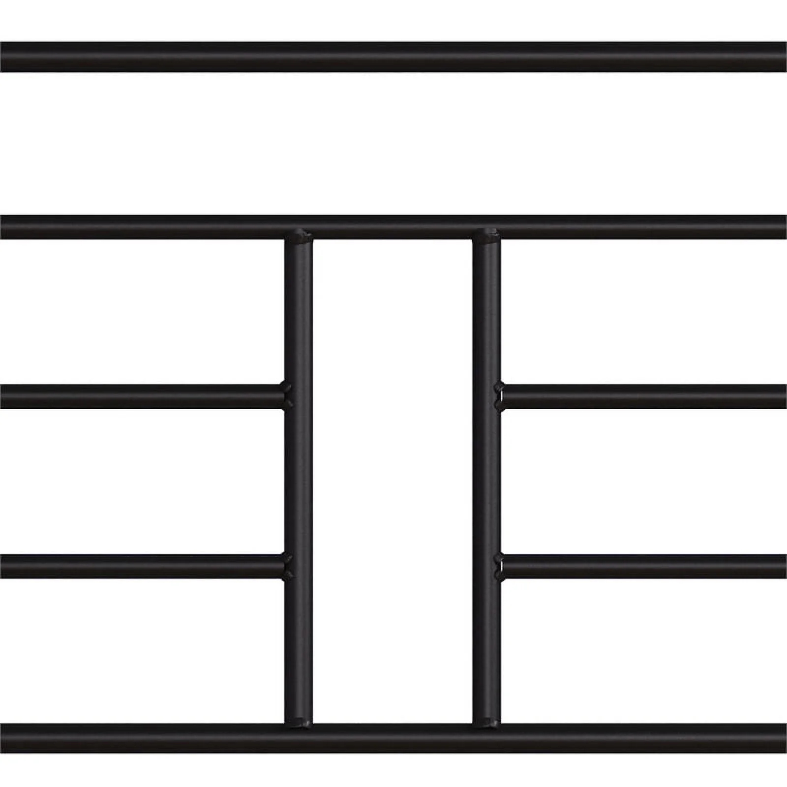 Bowery Hill Traditional Mahogany Metal Queen Bed with Wood Posts and Frame