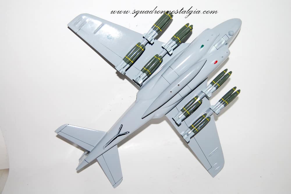 VA-36 Roadrunner A-6e (1990) Intruder Model, 1/36th Scale, Mahogany, Navy