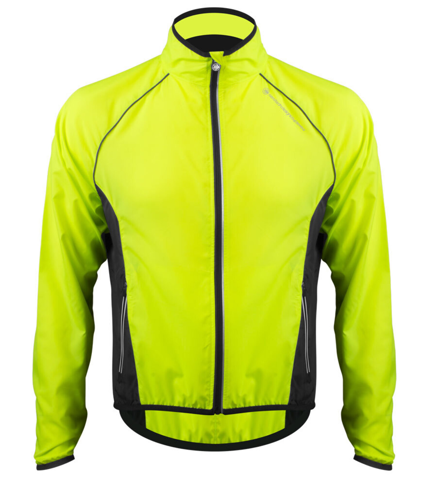 Aero Tech Men's Windproof Packable Safety Jacket - High Visibility Windbreaker