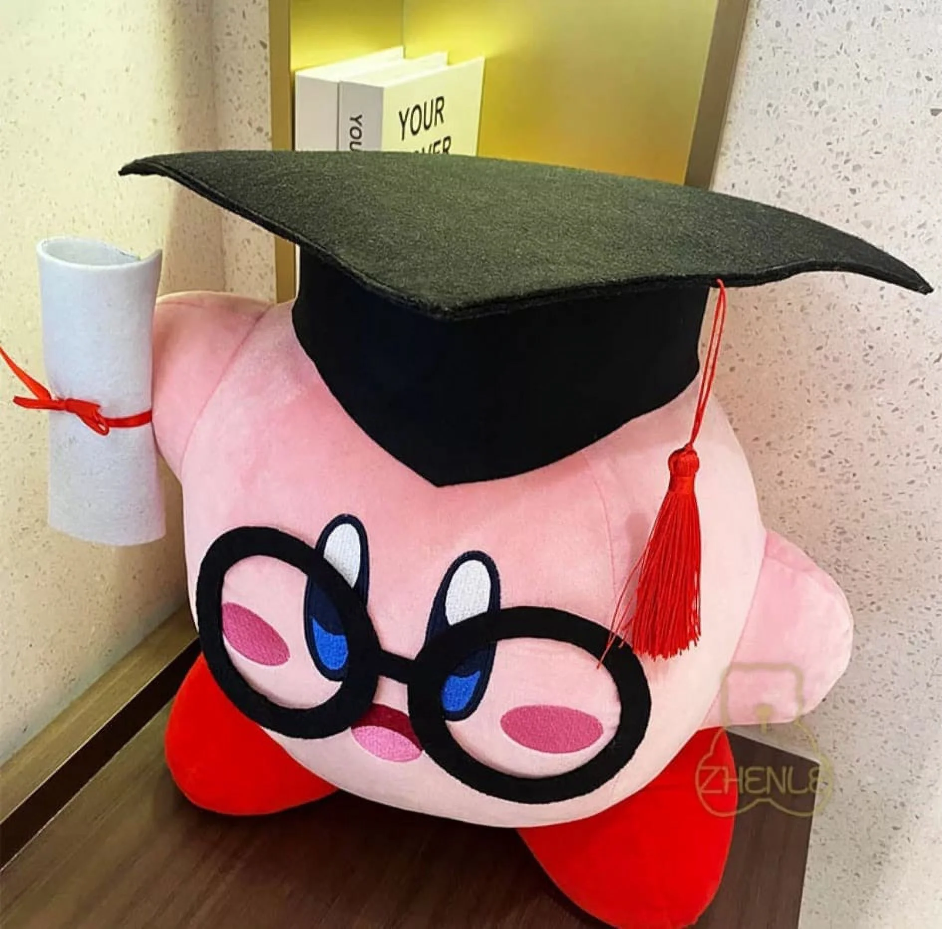 Kirby Graduation Plush, graduation gifts 2022, 15 inch