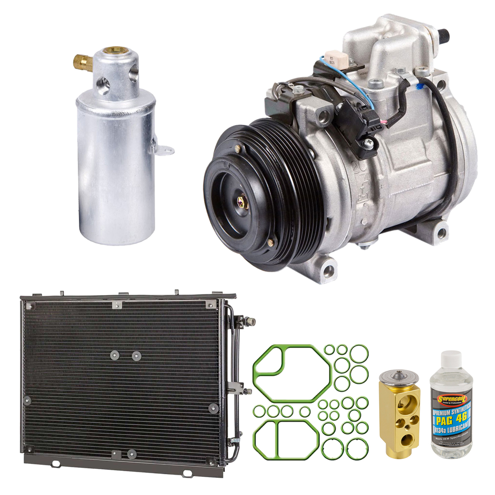 For Mercedes 400SEL 1993 OEM AC Compressor w/ Condenser Drier - Buyautoparts