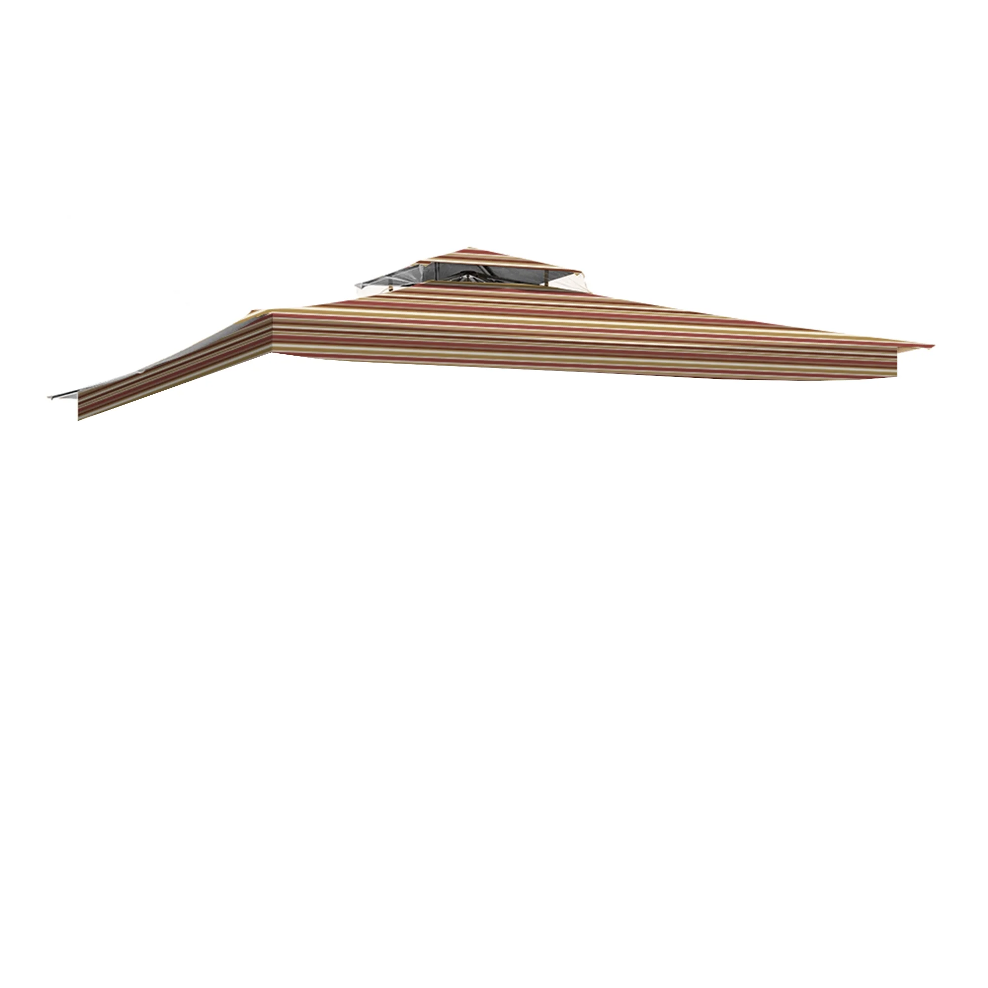 Garden Winds Replacement Canopy Top Cover for the 2010 Living Home 12' x 10' Gazebo -Standard 350 - Stripe Canyon