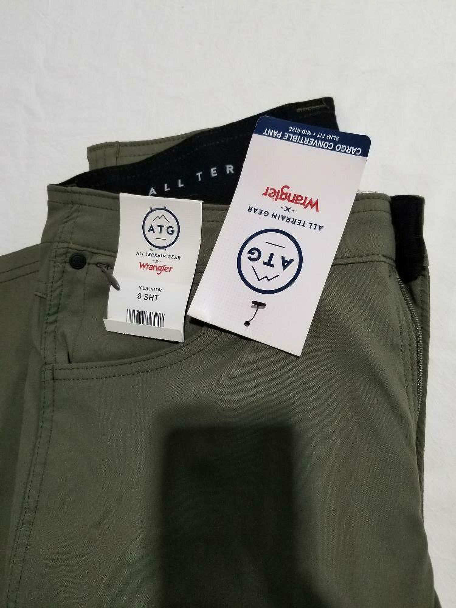 ATG by Wrangler Women's Cargo Convertible Bootcut Pant, Dusty Olive, 8 Short