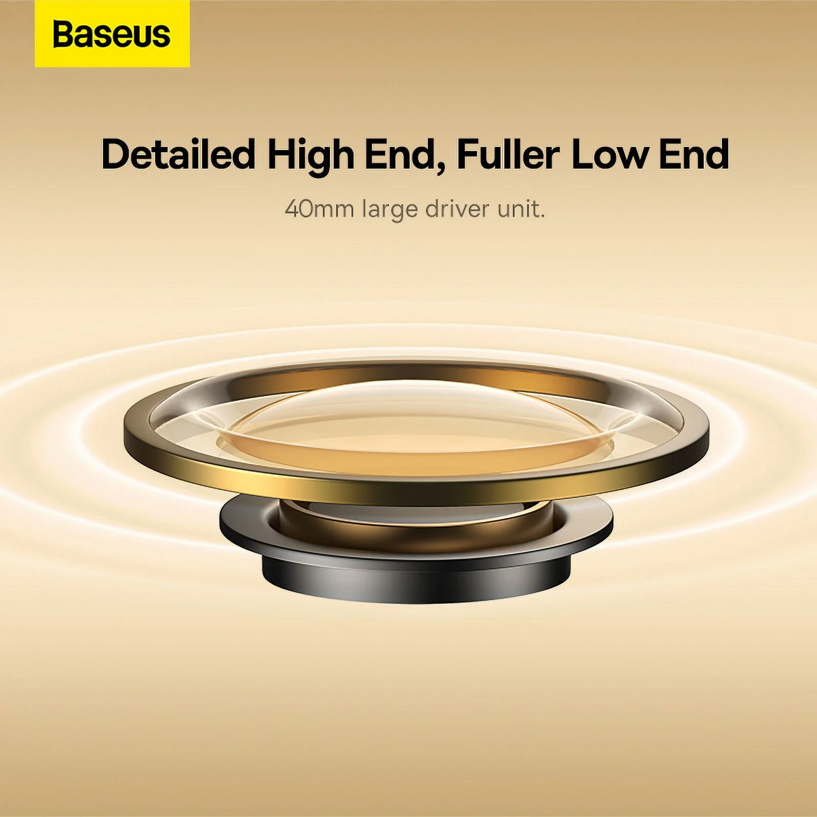 Baseus Bluetooth Headphones Over Ear, 70H Playtime and 0.06s Low-Latency Wireless Headphones with Mic, HiFi Stereo Foldable Headset Gray