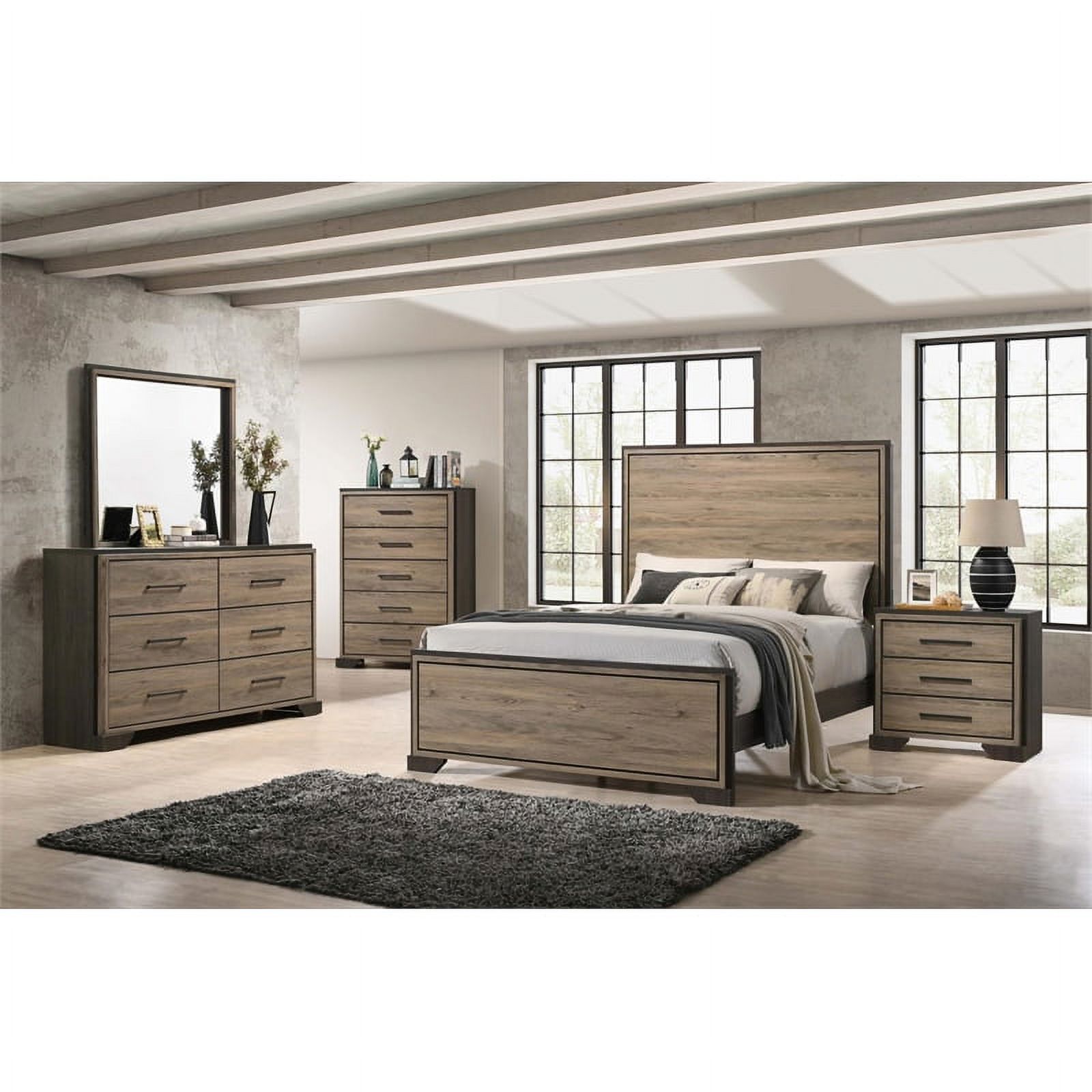 Baker 5-drawer Chest Brown and Light Taupe