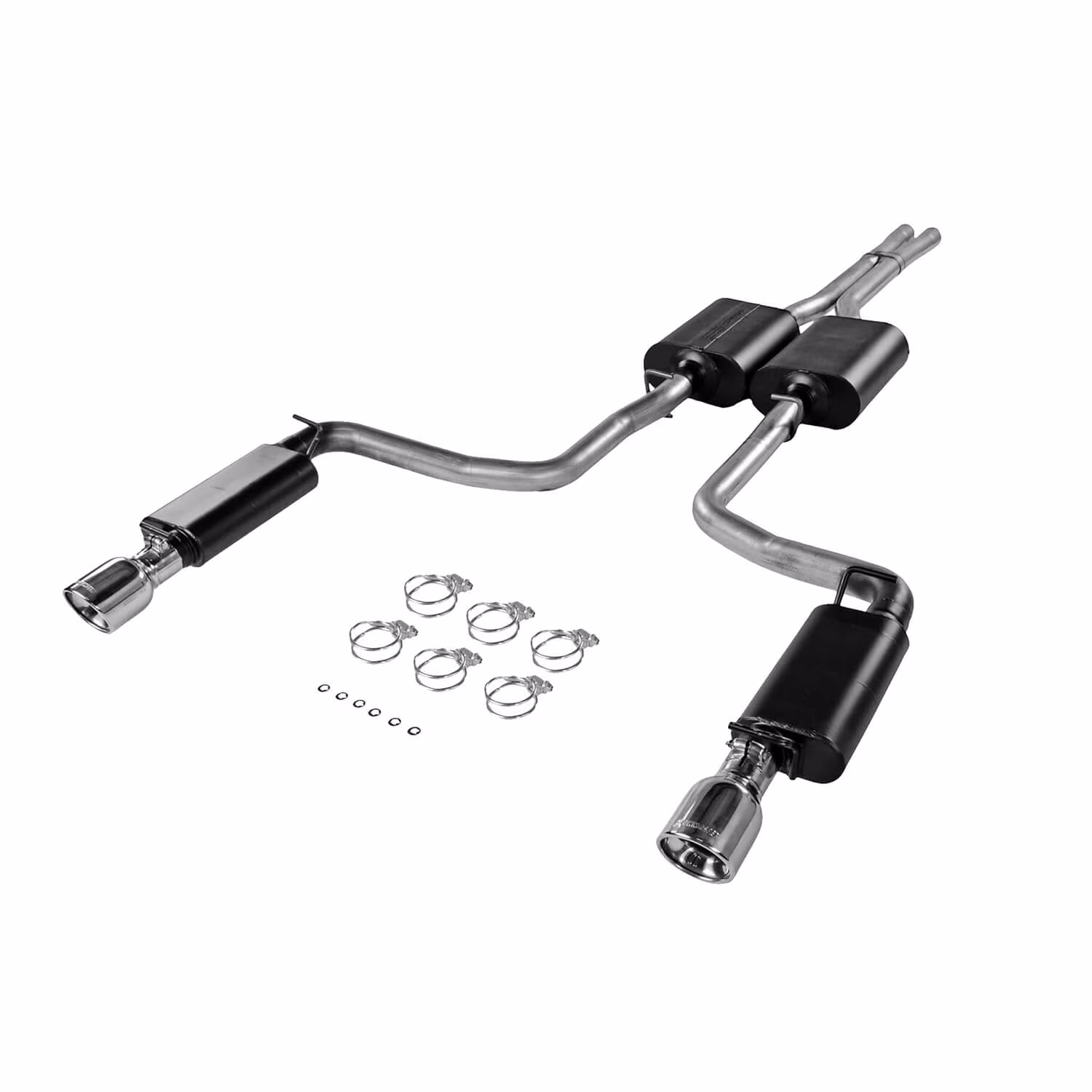 Flowmaster 17405 Cat-back System - Dual Rear Exit - Force II - Mild/Moderate Sound Fits select: 2005-2006 CHRYSLER 300C, 2006-2010 DODGE CHARGER R/T