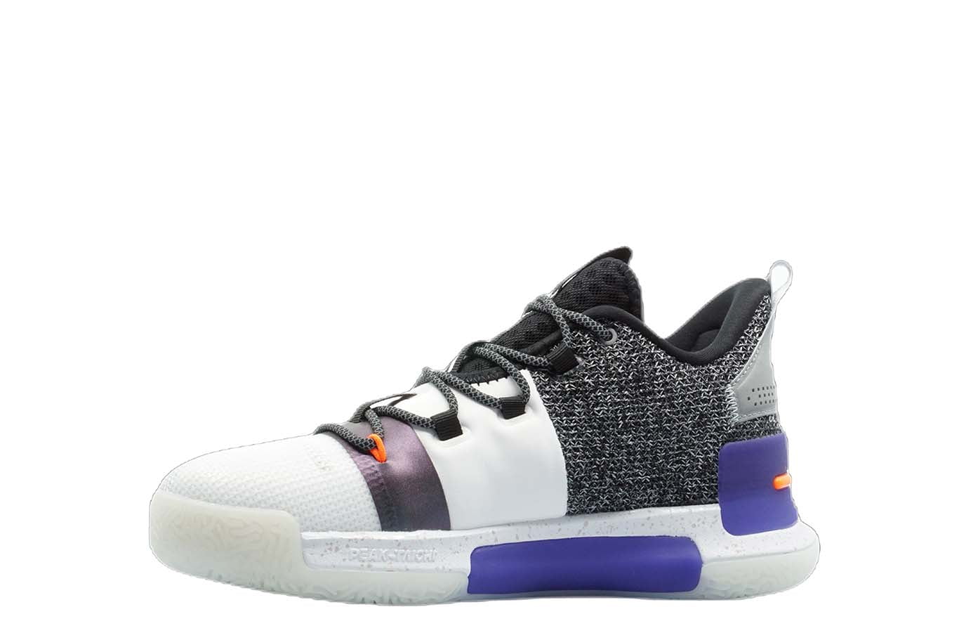 [E94451] Mens Peak Taichi Flash Lou Williams Team White Purple Basketball Shoes - 7