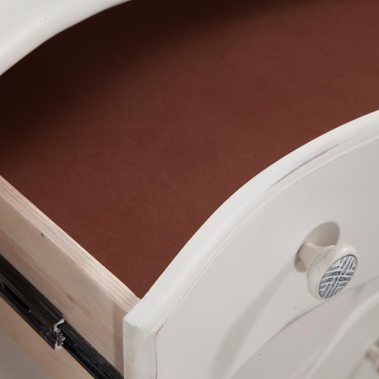 American Woodcrafters Rodanthe Dove White 5-drawer Wood Chest