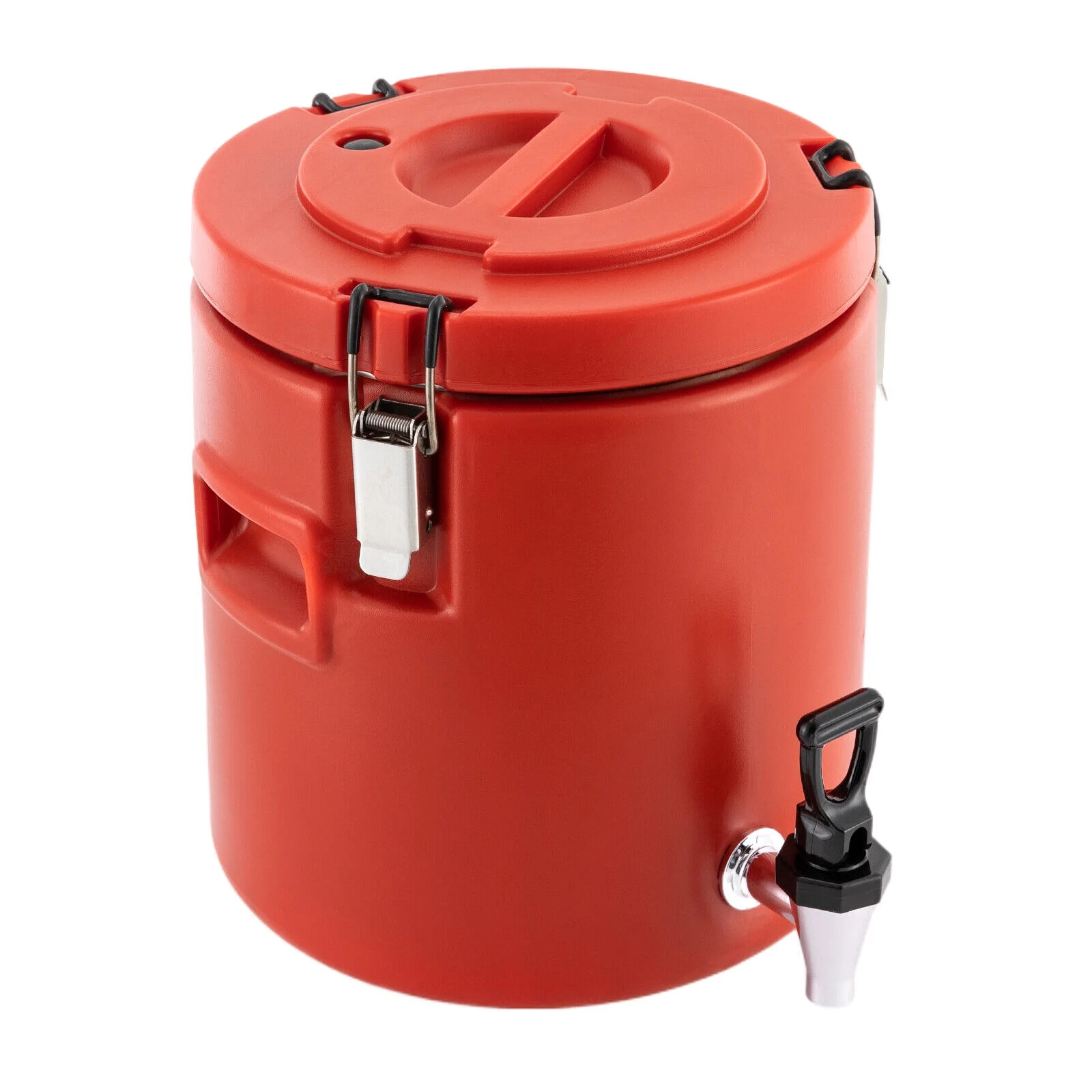 2.64Gal Red Insulated Thermal Hot and Cold Thermal Coffee Airpot Beverage Dispenser