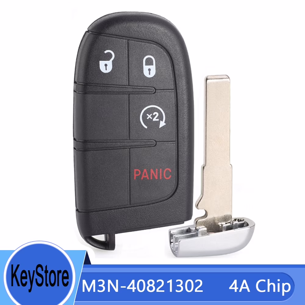 M3N-40821302 4A Chip Remote Key Fob for Jeep Renegade 2015 2016 2017 2019 2020