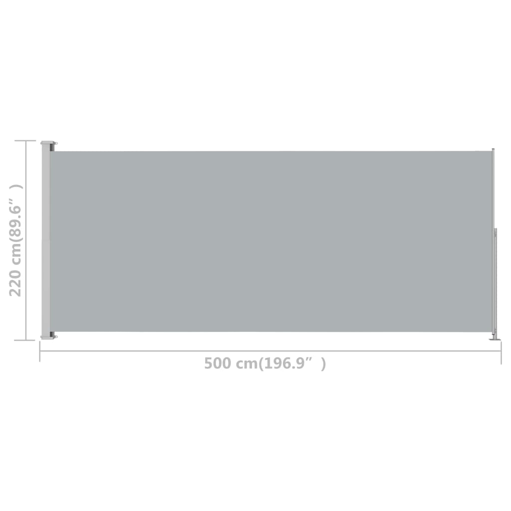 Buyweek Patio Retractable Side Awning 86.6