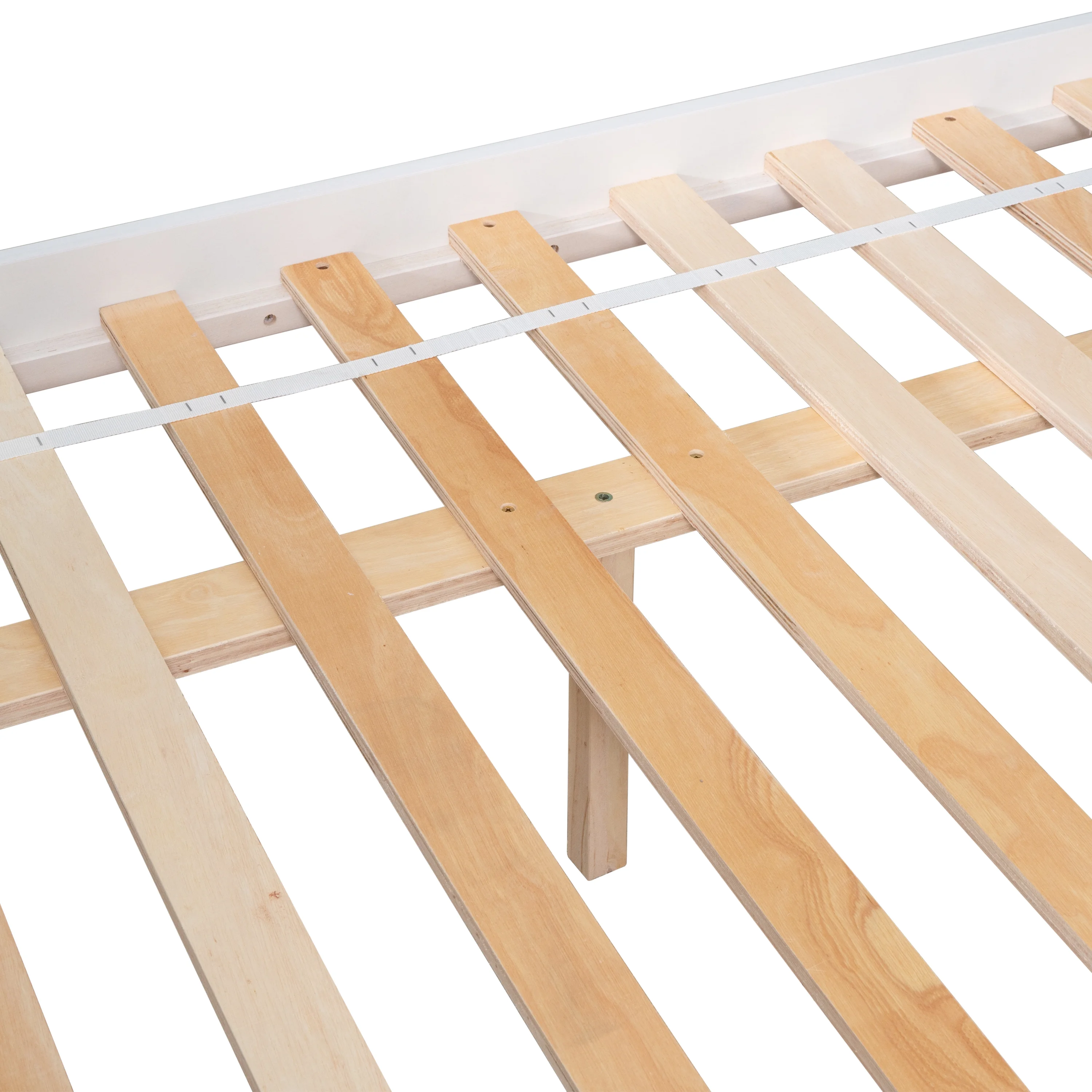 Double detachable bed ,Twin over Full Bunk Bed with 2 Drawers,Slide,Shelves White