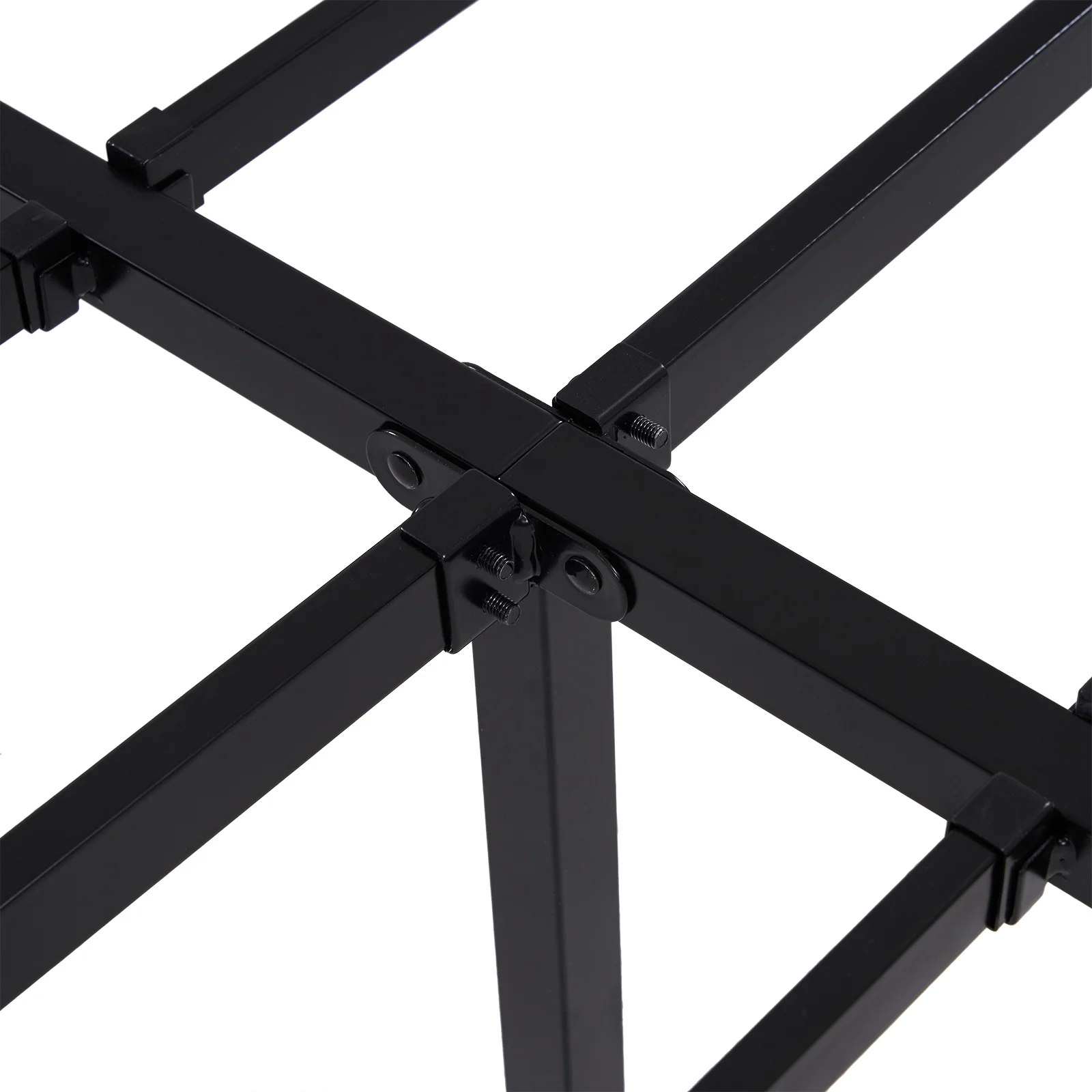 Roxona Simple Basic Iron Bed Frame Iron Bed 195.5*142.2*35.5cm Bed Height 14