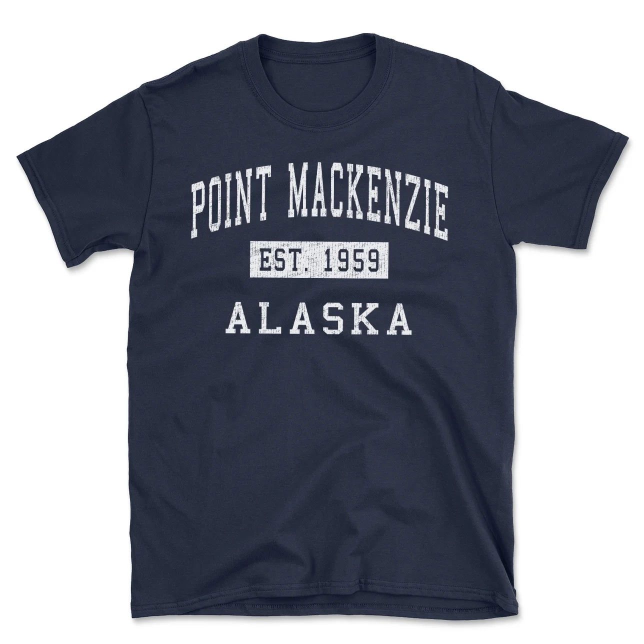 Point Mackenzie Alaska Classic Established Men's Cotton T-Shirt