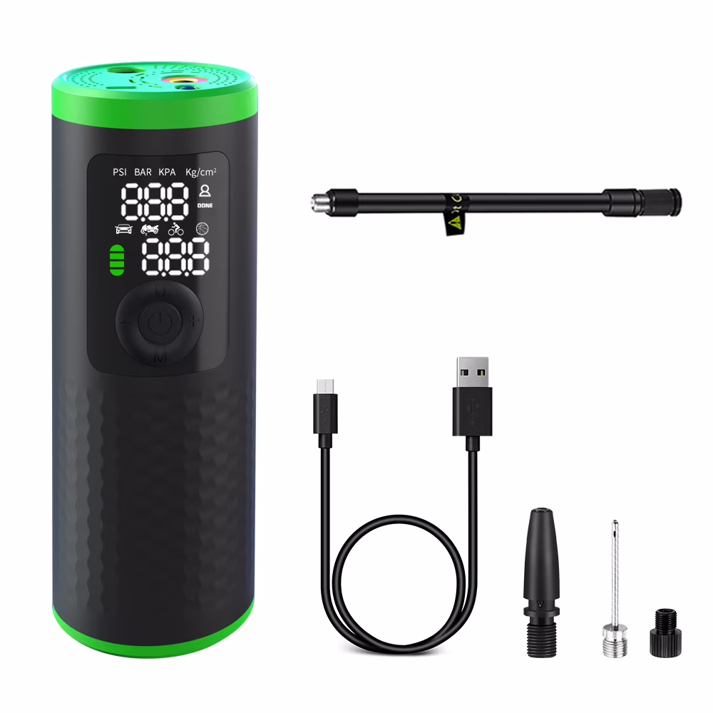 Apexeon Car Air Pump 150PSI Rechargeable Electric Tire Inflator - Portable and Reliable