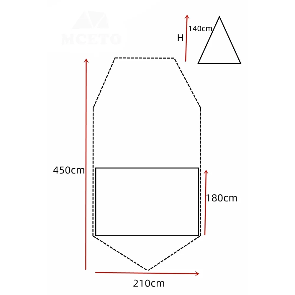 MCETO Tent,Family Tent 3 Tent 3 Person Bedroom One Room 3 Person Layer Waterproof Family Tent Person Layer 1 Layer 1 Bedroom 1 Bedroom One LAOSHE ERYUE BUZHI Tent QISUO Waterproof ADBEN
