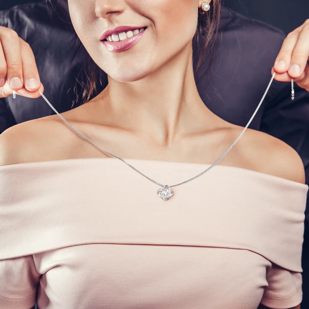 Great Grandma Gift - Love Knot Necklace, Birthday, Gift from Grandkids