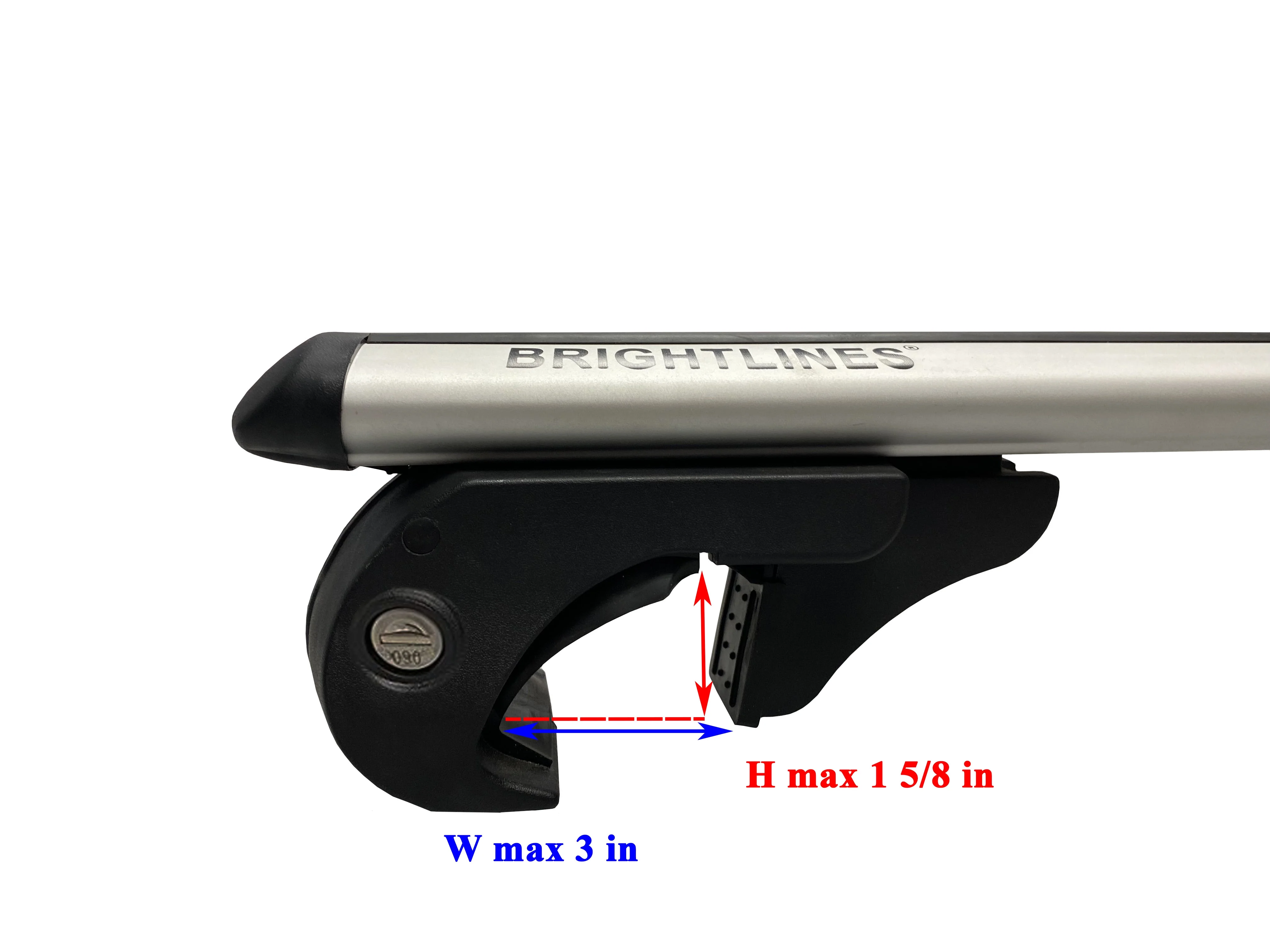 BrightLines Roof Rack Crossbars Compatible with BMW X5 2000-2013