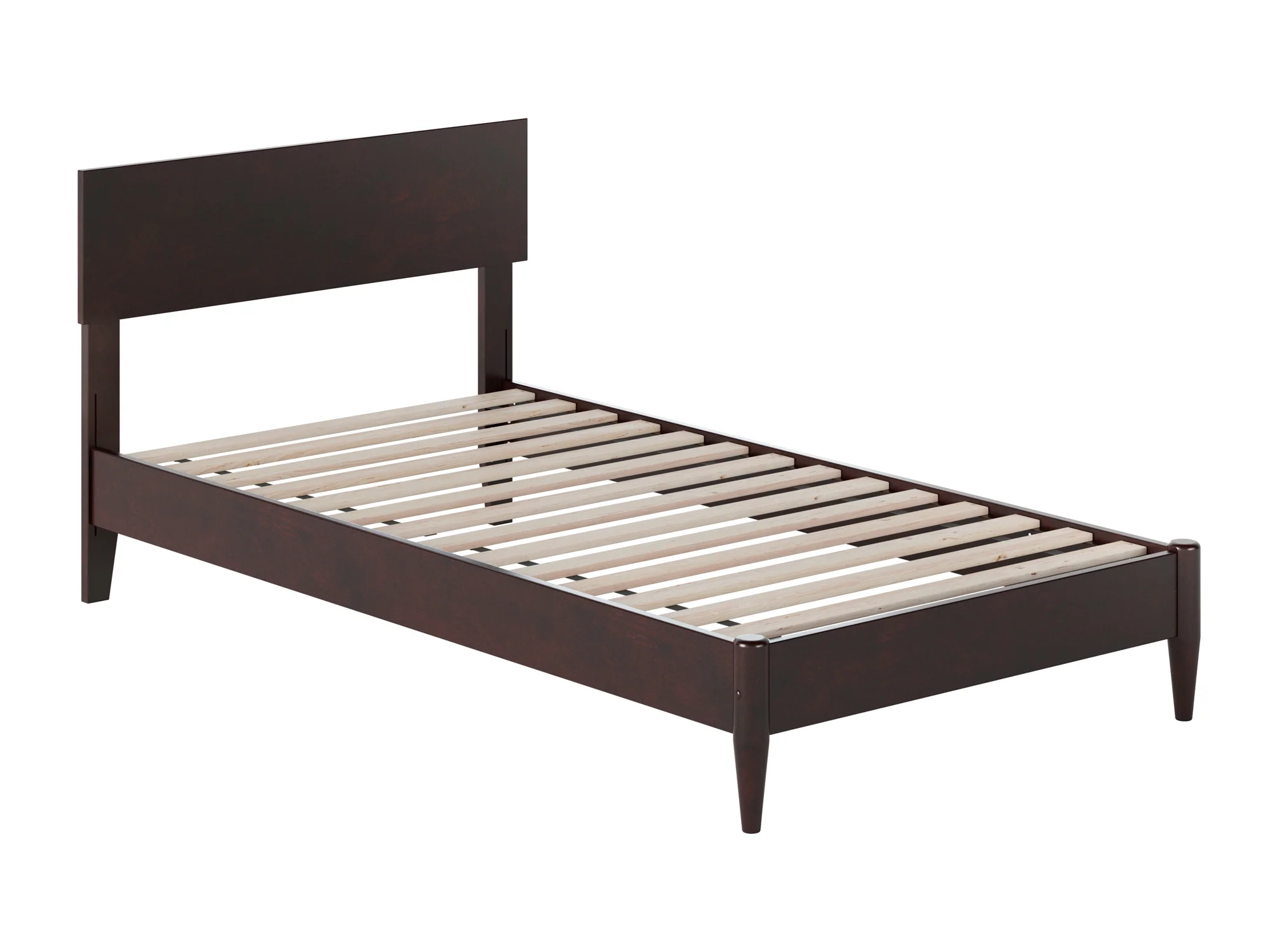 AFI Aria Twin Modern Solid Wood Low Profile Platform Bed, Espresso