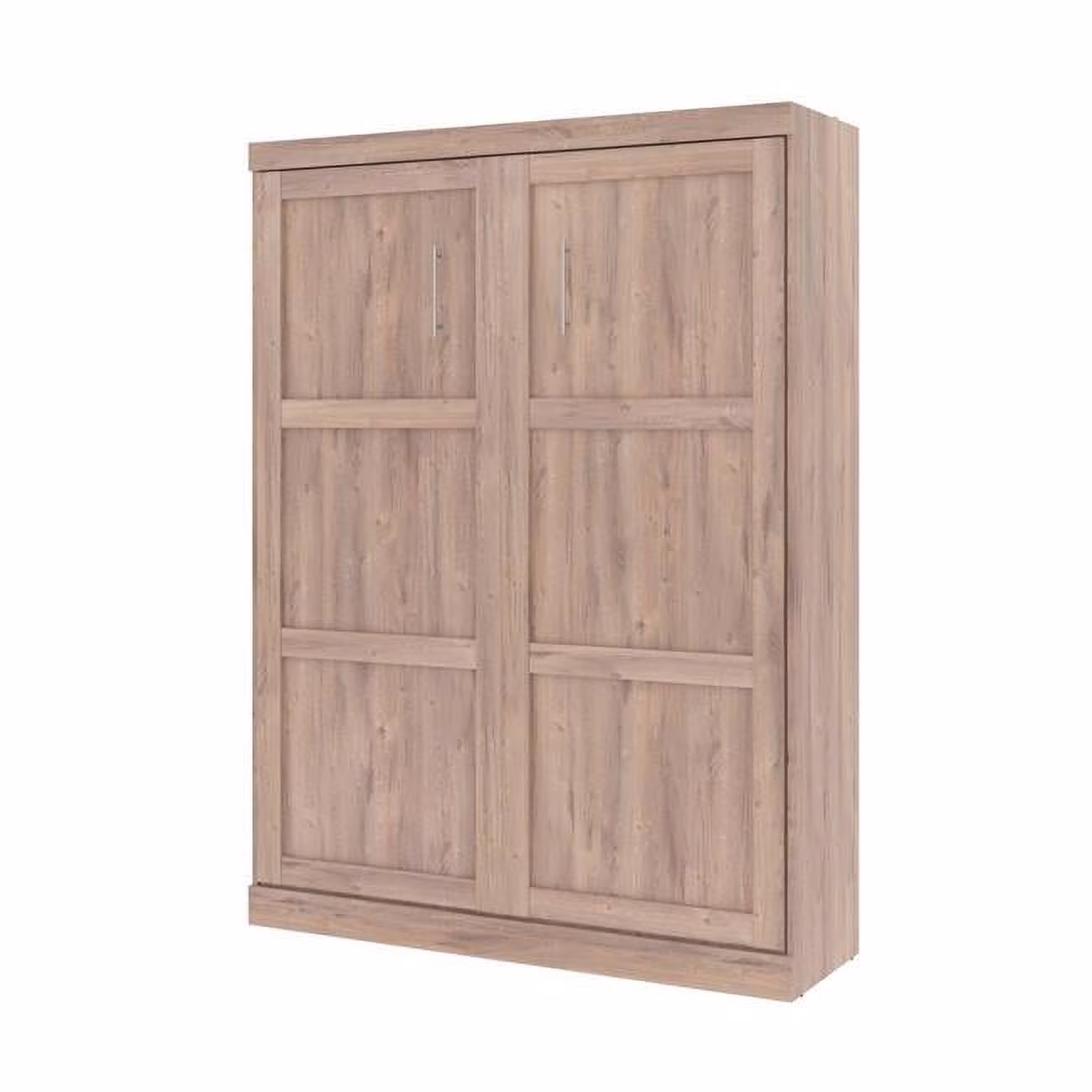 Bestar Pur 65W Queen Murphy Bed in rustic brown