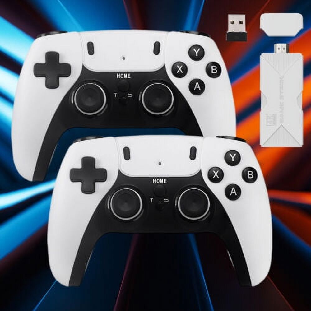 Retro Game Console, 64G Nostalgic Plug and Play Video Game, 4K HDMI Output Plug and Play Classic Video Built in 37000+ Games, 2.4G Wireless Controllers