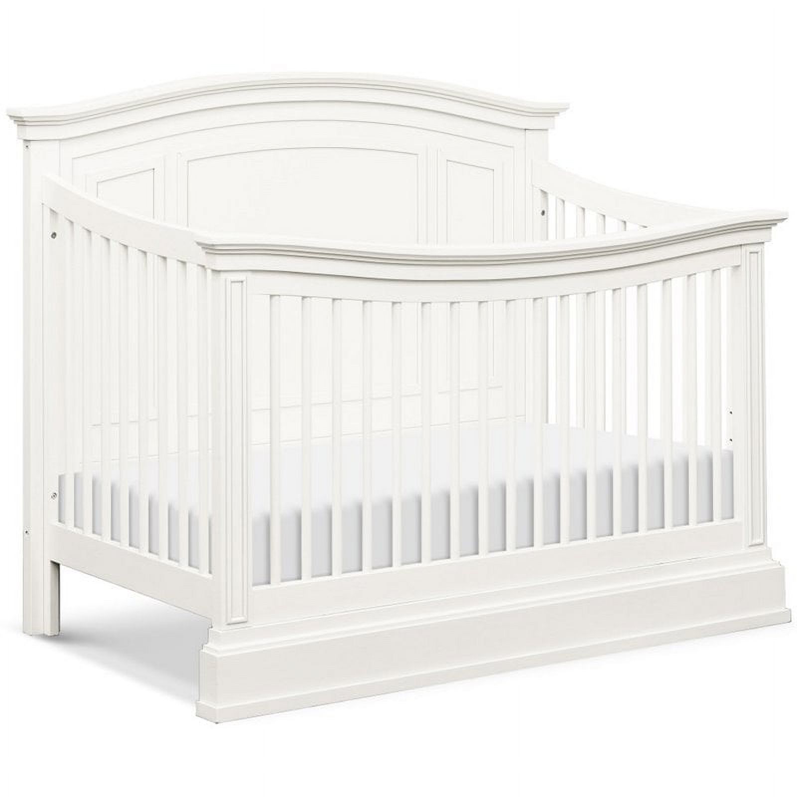 Namesake Durham 4-in-1 Convertible Crib with Toddler Bed Conversion Kit in Warm White