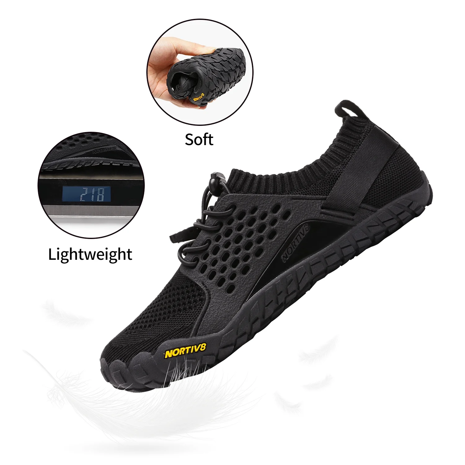 Nortiv 8 Women's Summer Water Shoes Barefoot Quick Dry Sport Beach Swimming Aqua Shoes Treklady-2