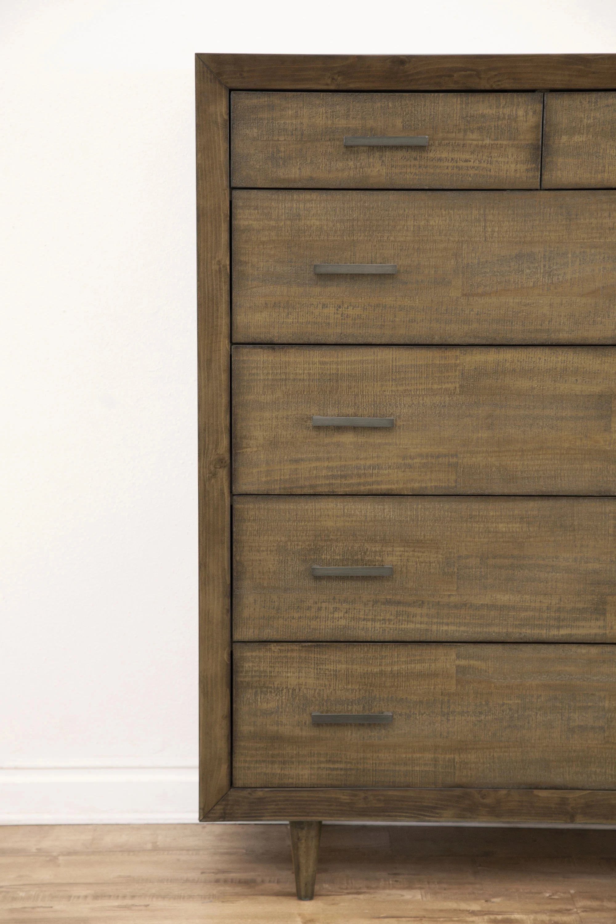 Devon & Claire Randy Mid-Century 6 Drawer Wood Chest, Brown