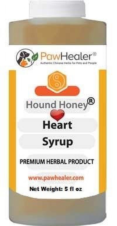 Hound Honey: Heart Syrup - Herbal Remedy for Dog's Cough - Suppressant - Herbal Medicine - Gagging & Wheezing due to Heart condition