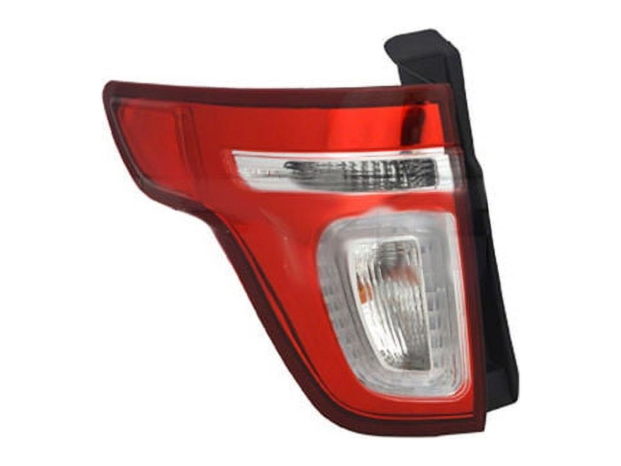 Left Driver Side Tail Light Assembly - Red Lens with LED - Compatible with 2011 - 2015 Ford Explorer (Excludes 2013-2015 Sport) 2012 2014