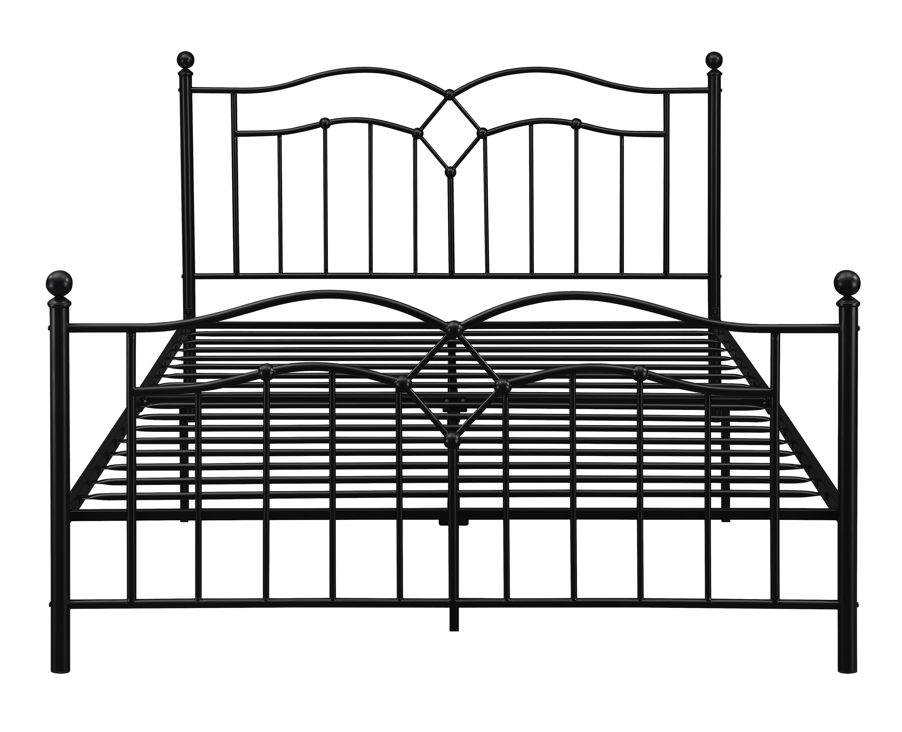 Klossen Metal Queen Bed Black