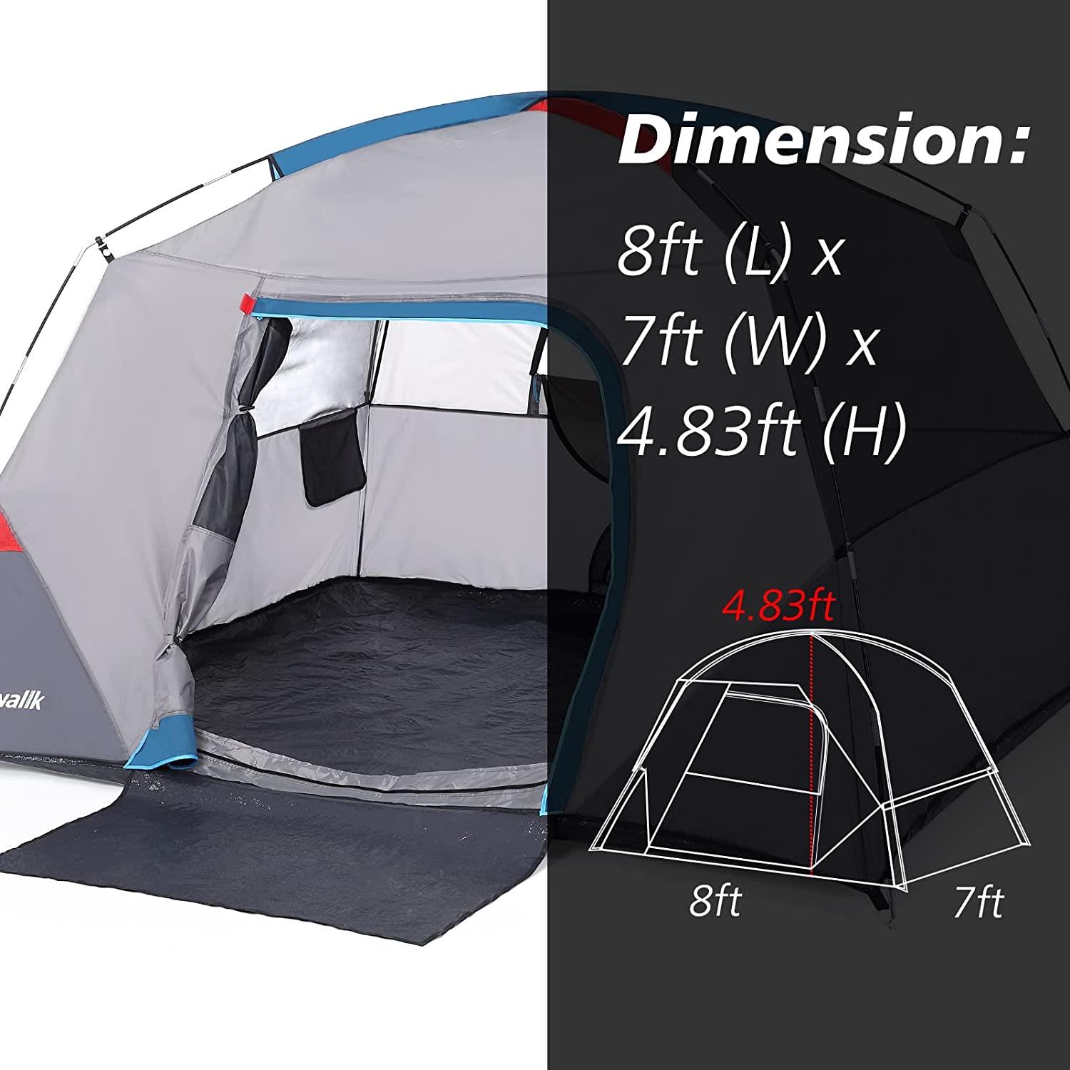 Idealhouse 4-Person ‎Polyester Camping Tent