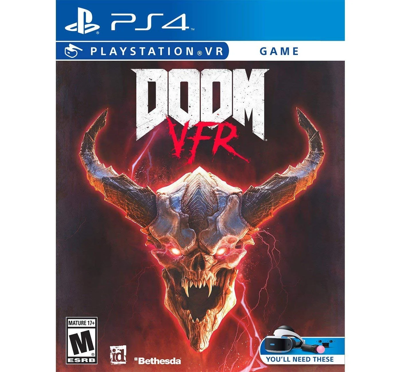 PlayStation 4 DOOM VFR PSVR Aim Controller Enhanced Bundle: PlayStation 4 VR Headset, PSVR Camera, DOOM VFR Game and Wireless Aim Controller