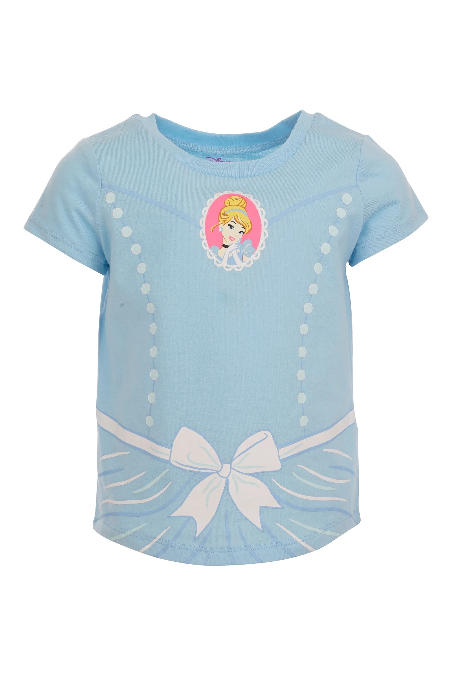 Disney Princess Little Girls 5 Pack T-Shirts Infant to Big Kid