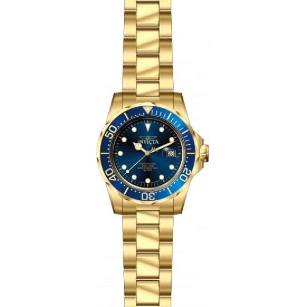 Invicta Men's 17058 Pro Diver Analog Blue Dial Swiss Quartz Gold Watch
