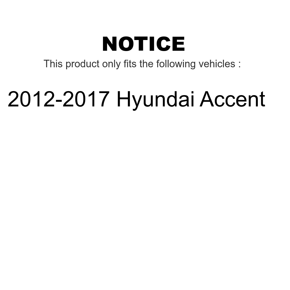 Transit Auto - Front Wheel Bearing And Tie Rod End Kit For 2012-2017 Hyundai Accent K7T-100093