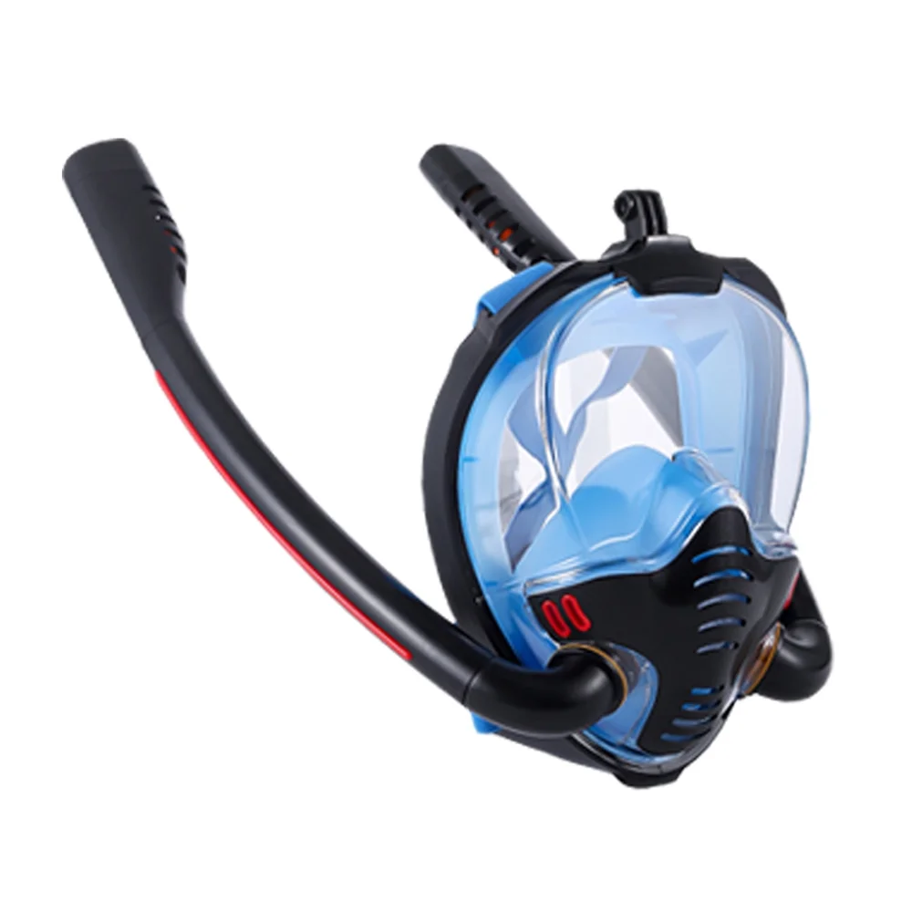 OWSOO Snorkeling Double Tube Silicone Full Drying Diving Adults Swimming Diving Goggles Self Contained Underwater Breathing Apparatus