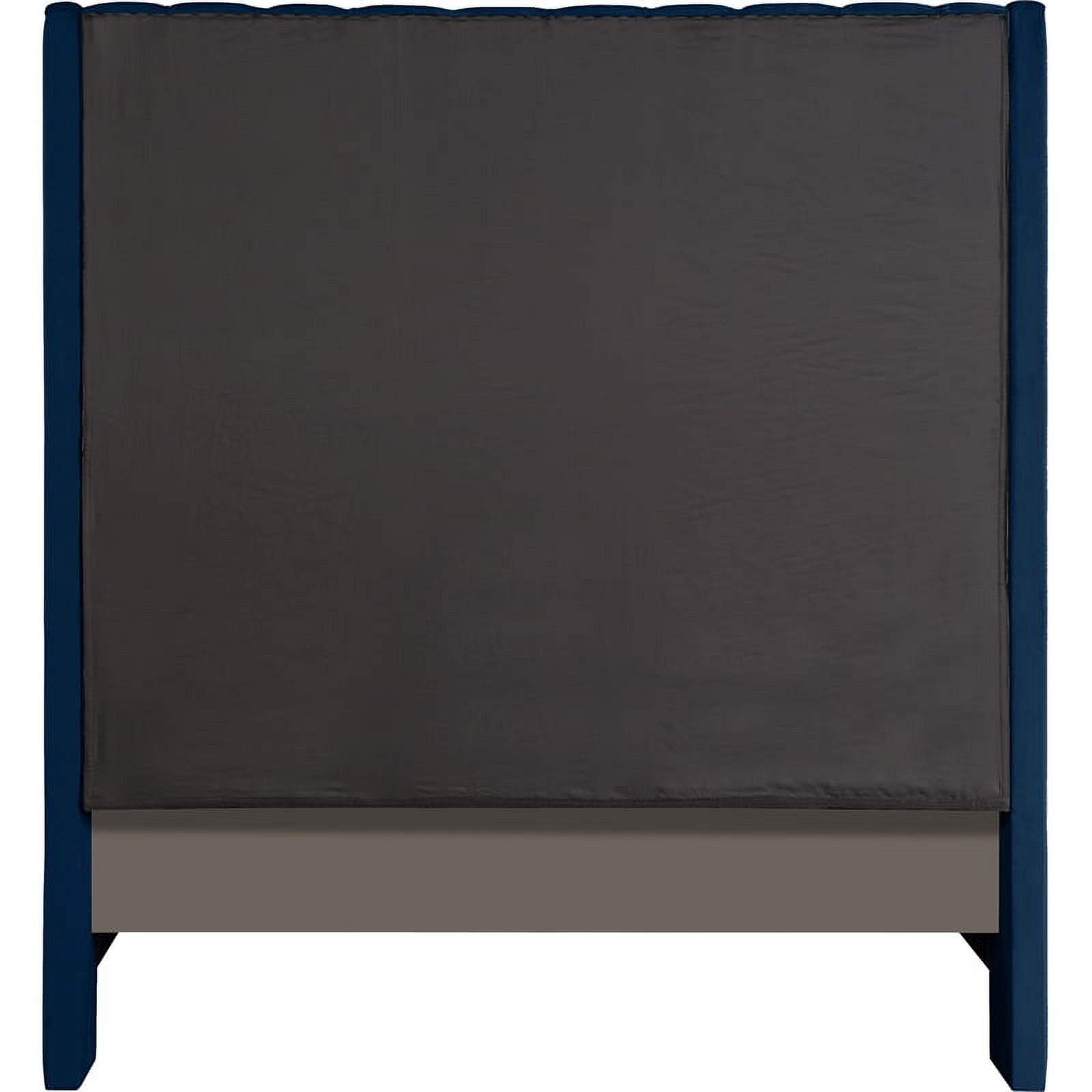 Meridian Furniture Fritz Navy Velvet Full Bed