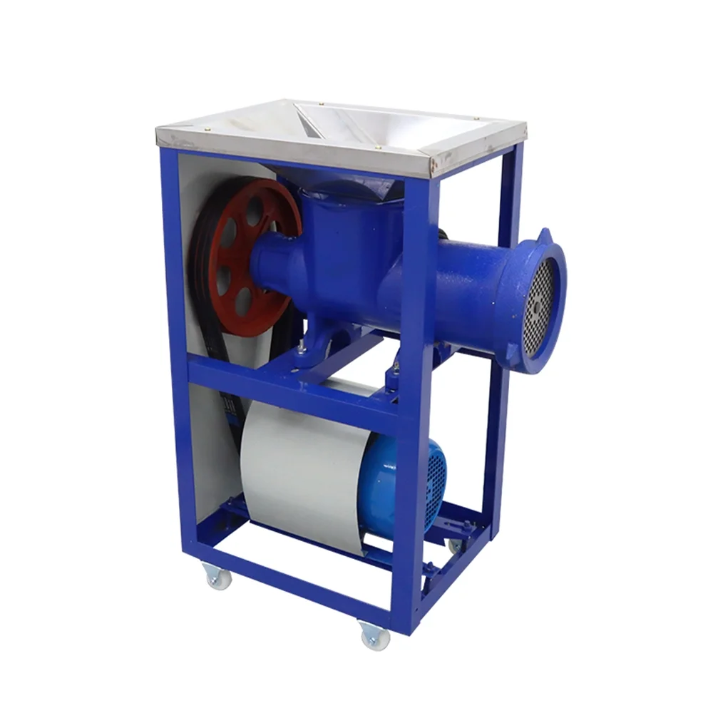 TECHTONGDA Electric Meat Grinder Fish Chicken Bones Crusher Stainless Steel Feed Processer 220V 4KW