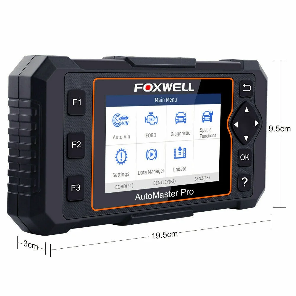 2022 New Version Foxwell Elite Full Systems Automotive OBD2 Scanner Oil Reset / EPB Reset / SAS Calibration/ABS Bleeding/Throttle Matching Code Reader Diagnostic Scan Tool Lifetime Free Update