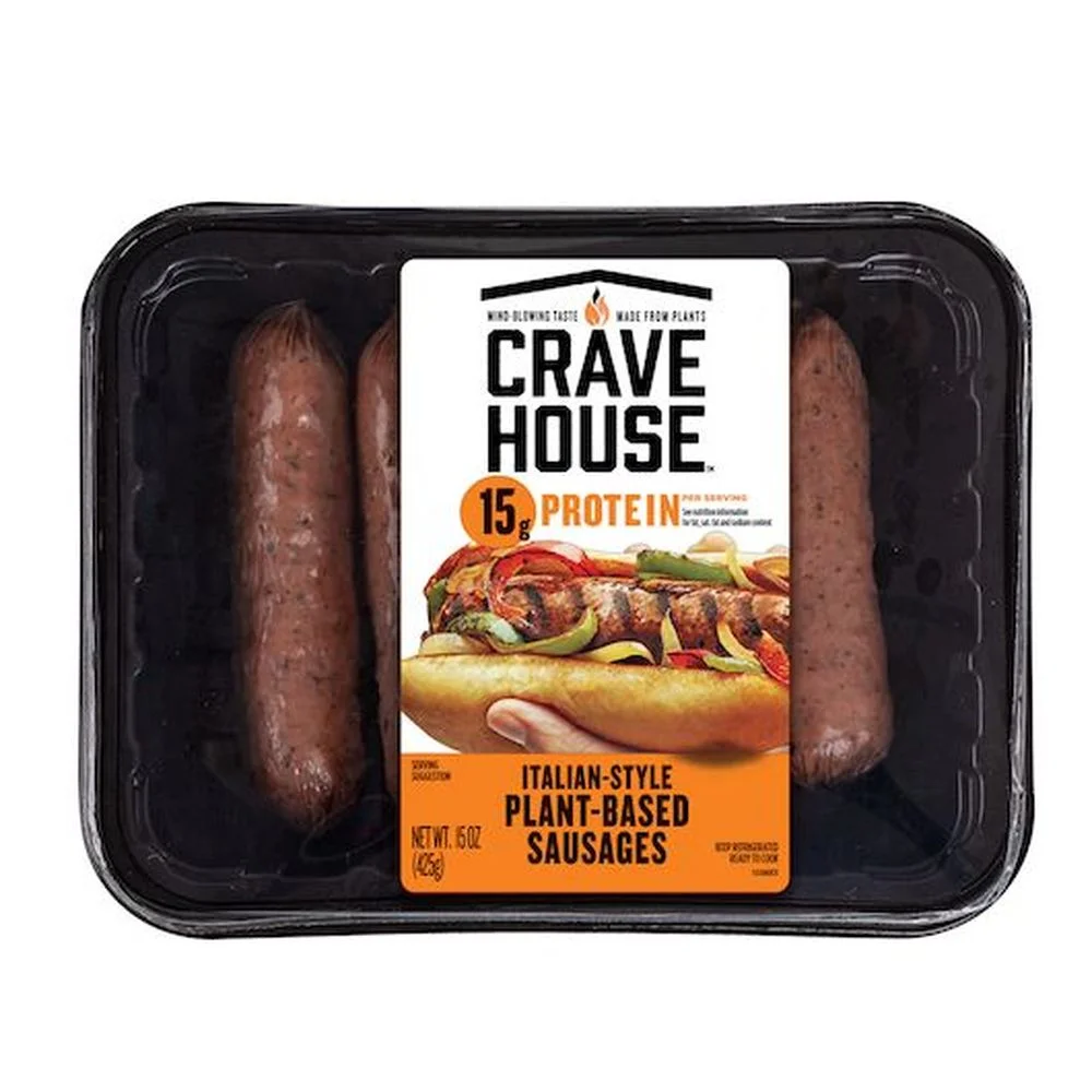 Crave House Plant Based Italian Style Sausage Pasta Meals, 3 Ounce - 4 per Case