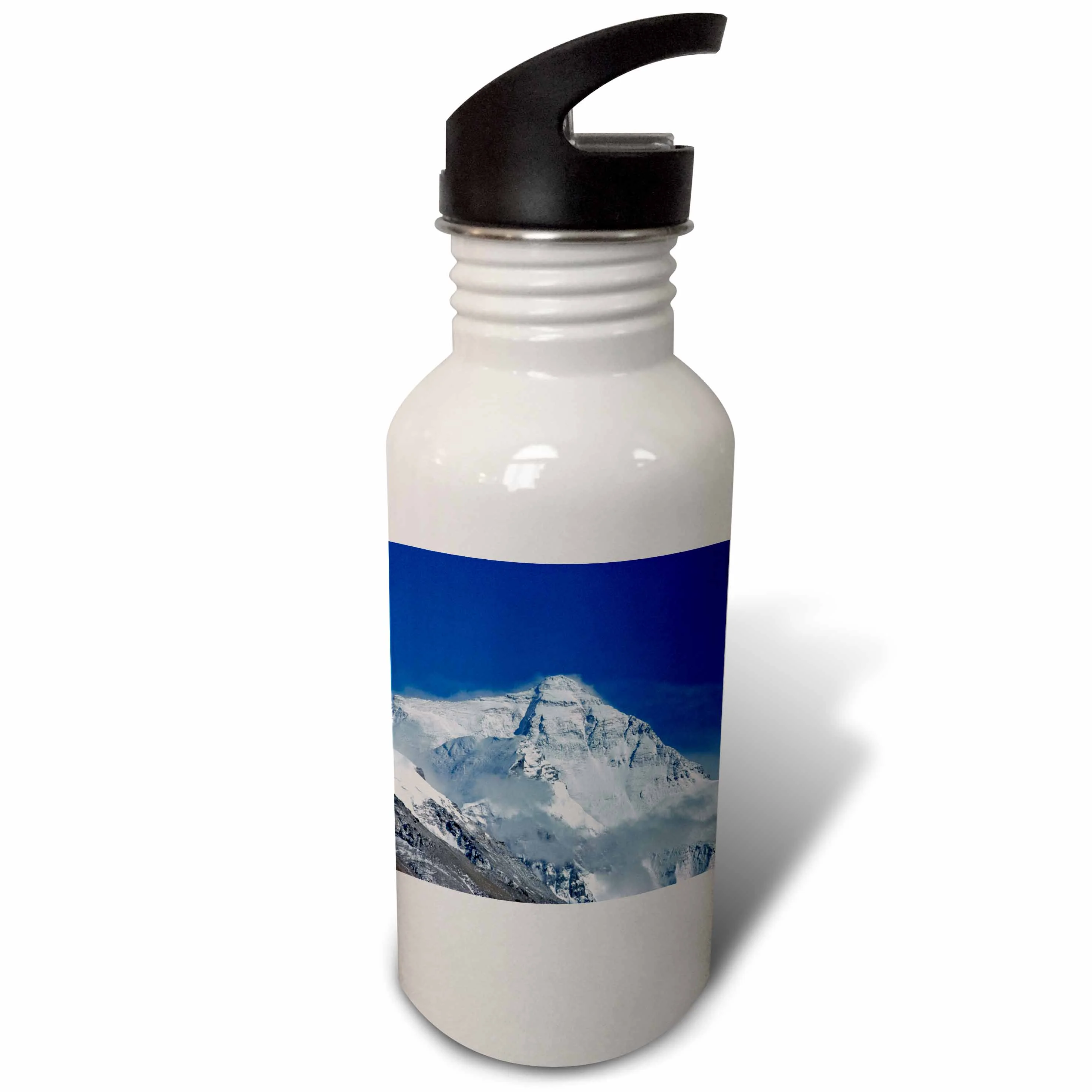 Snowy Summit of Mt. Everest, Tibet, China-AS07 KSU1324 - Keren Su 21 oz Sports Water Bottle wb-73702-1
