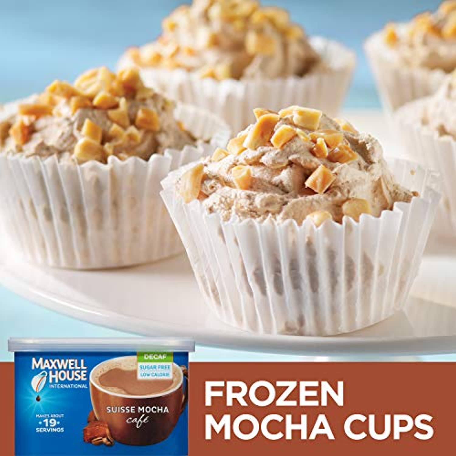 Maxwell House Decaf Suisse Mocha Instant Coffee International Cafe (4Oz Canisters, Pack Of 4)
