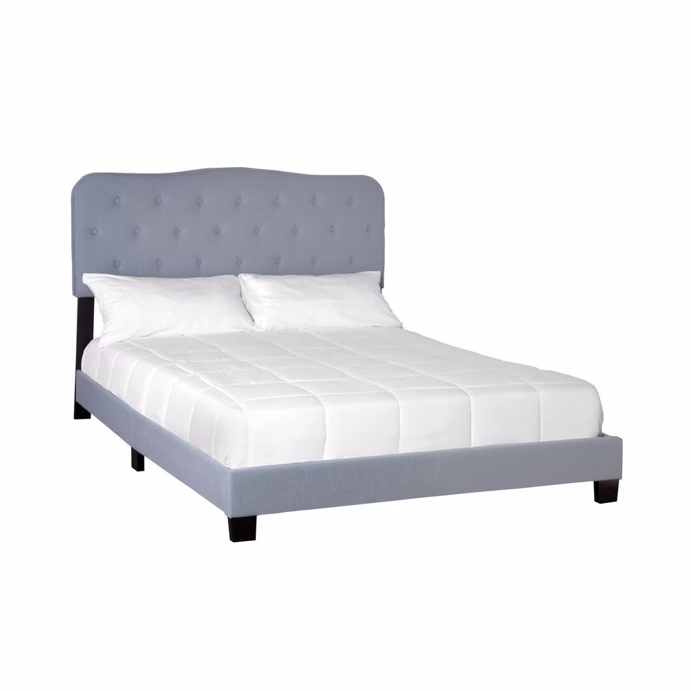 Bernards Ariana Upholstered Twin Bed In A Box