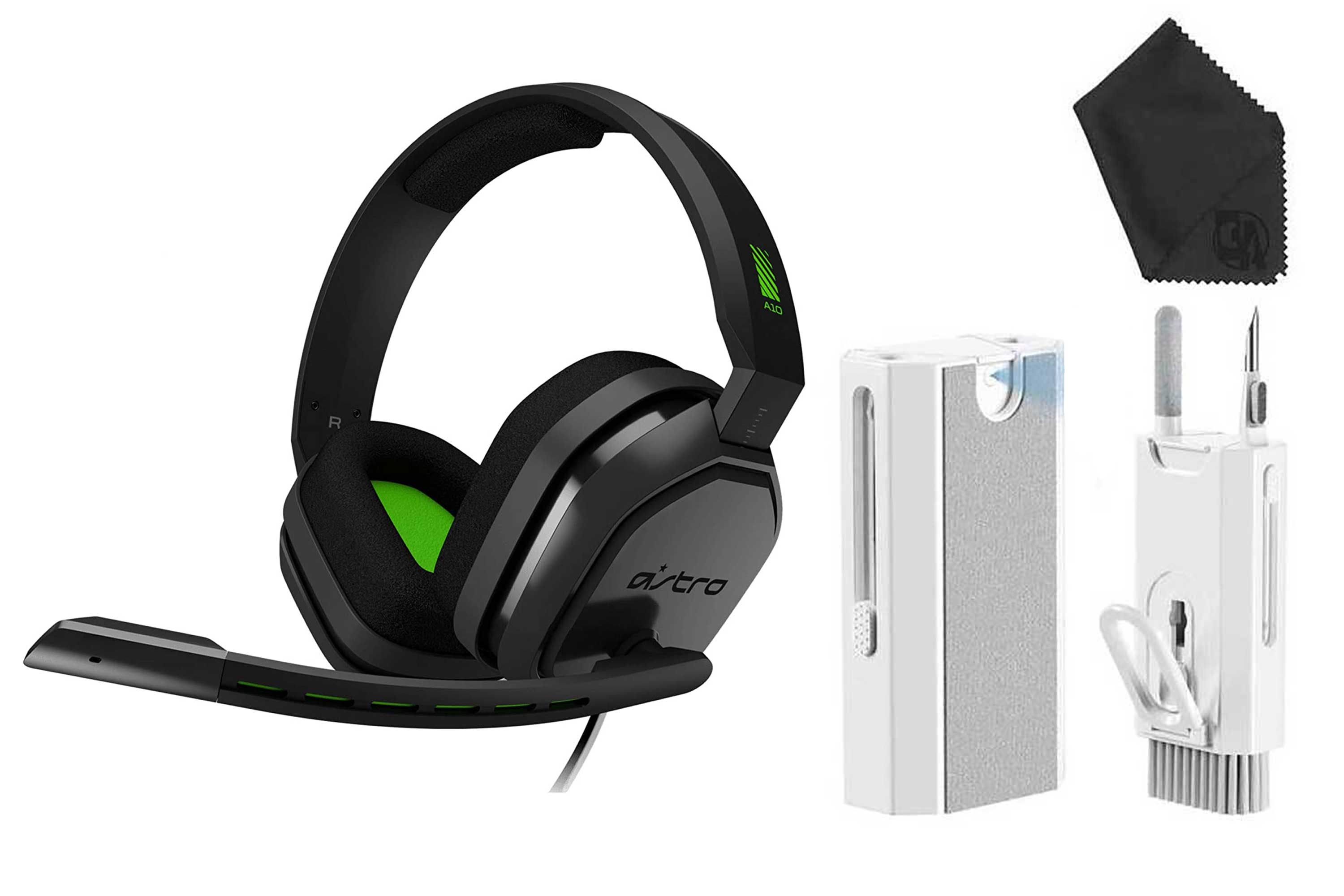 Pre-Owned ASTRO Gaming A10 Wired Gaming Headset, Lightweight and Damage Resistant, 3.5 mm Audio Jack Black/Green (Refurbished: Like New)