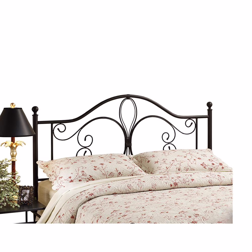 Hillsdale Furniture Milwaukee Classic Metal Headboard, King, Antique Brown