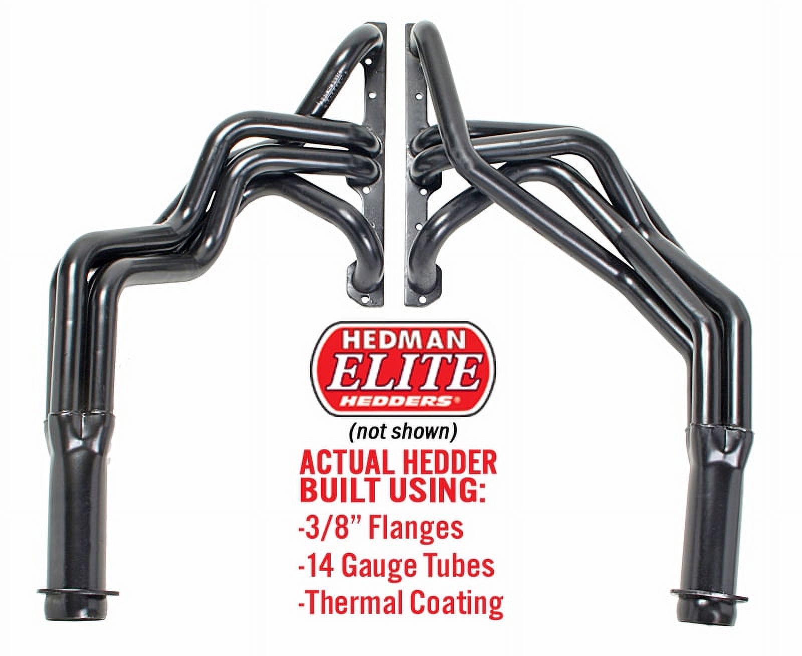 Hedman Hedders Elite Headers; 1 5/8 In. Tube Dia.; 3 In. Coll.; Full Length